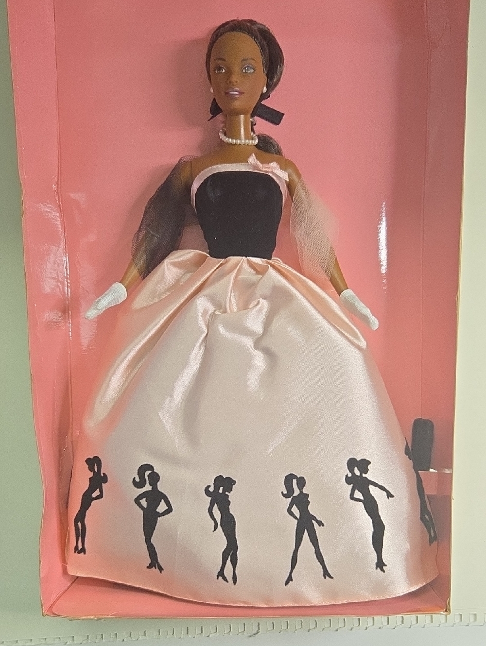 Mattel Black and Pink Evening Gown Doll w/Three (3) free outfits